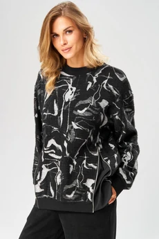 Джемпер 104 серо-черный LAIKONY