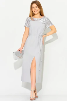 Платье 114 светло-серый LAIKONY