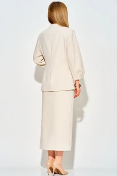 Костюм с юбкой 124 бежевый LAIKONY