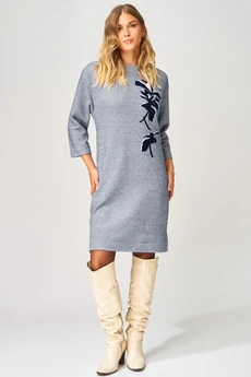 Платье 183 сине-белый LAIKONY