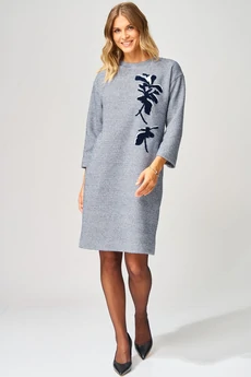 Платье 183 сине-белый LAIKONY