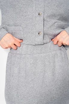 Костюм с юбкой 283 серый LAIKONY