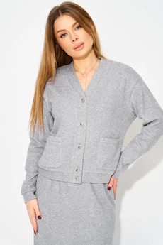 Костюм с юбкой 283 серый LAIKONY