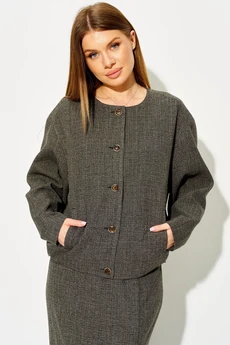 Костюм с юбкой 284 ореховый LAIKONY