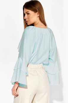 Блузка 414 голубой LAIKONY