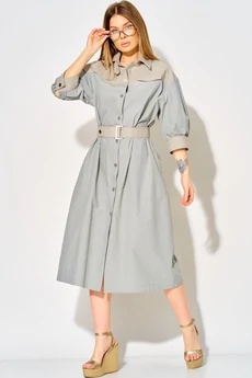 Платье 434 серо-голубой LAIKONY