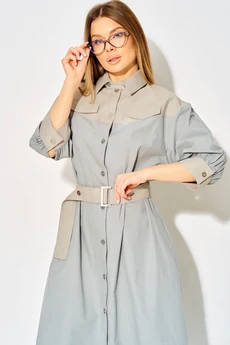 Платье 434 серо-голубой LAIKONY