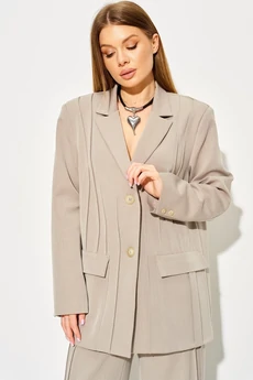 Костюм брючный 484 бежевый LAIKONY