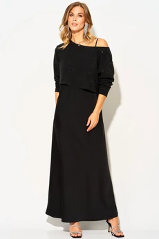 Костюм с платьем 504 черный LAIKONY