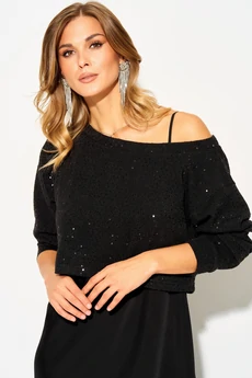 Костюм с платьем 504 черный LAIKONY