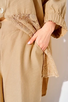 Костюм брючный 534 бежевый LAIKONY