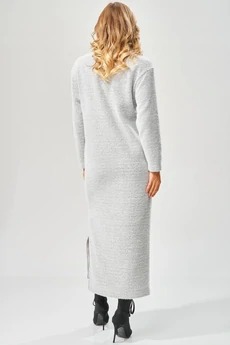Платье 573 серый + диагональ LAIKONY