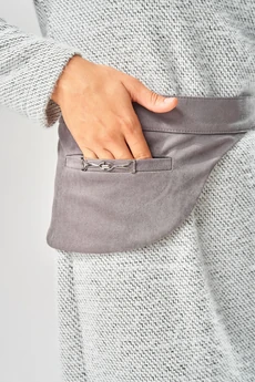 Платье 573 серый зигзаг LAIKONY