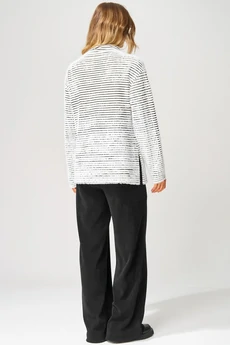 Костюм брючный 693 черно-белый LAIKONY