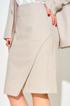 Костюм с юбкой 843 латте LAIKONY