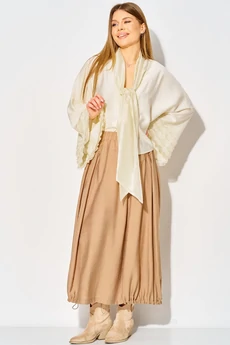 Костюм с юбкой 934 жемчужный + миндаль LAIKONY