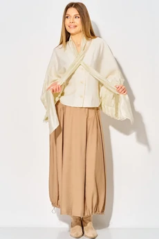 Костюм с юбкой 934 жемчужный + миндаль LAIKONY