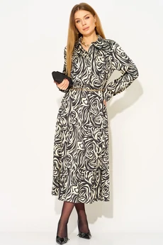 Платье 943 черно-белый LAIKONY