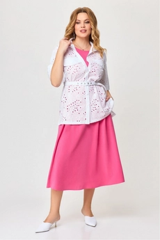 Костюм с платьем 491 розовый LAIKONY