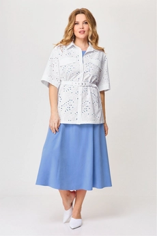 Костюм с платьем 491 голубой LAIKONY