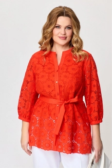 Костюм брючный 681 красный + белый LAIKONY