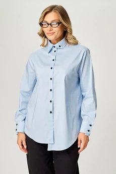 Блузка 1029 голубой LARINI