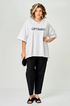 Футболка 086 белый optimist LARINI