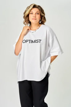 Футболка 086 белый optimist LARINI
