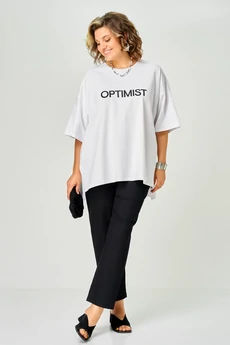 Футболка 086 белый optimist LARINI