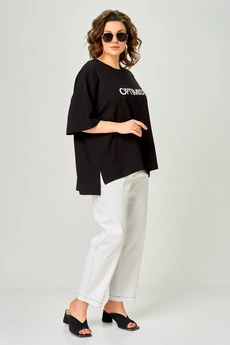 Футболка 086 черный optimist LARINI