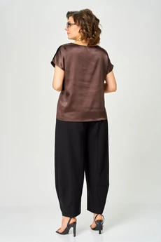 Блузка 8710 коричневый LARINI