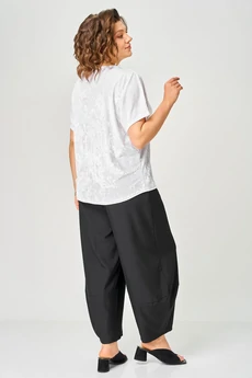 Блузка 9609 белый LARINI
