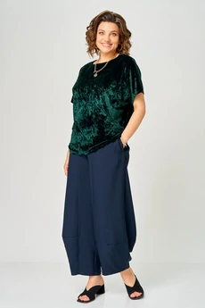 Блузка 9609 изумрудный LARINI