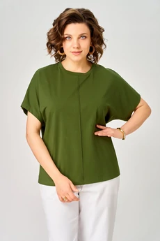 Блузка 9610 хаки LARINI