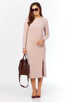 Костюм с платьем 9010-5 баклажан LEANNA-STYLE