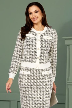 Костюм с юбкой 9002 мультиколор LEANNA-STYLE