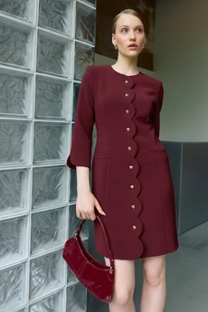 Платье 1708 бордовый Lokka