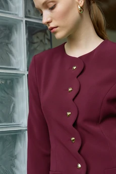 Платье 1708 бордовый Lokka