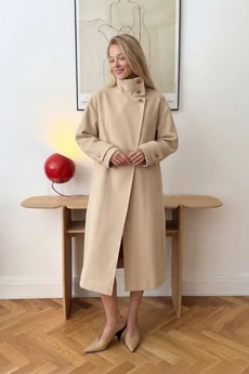 Пальто 1833 бежевый Lokka
