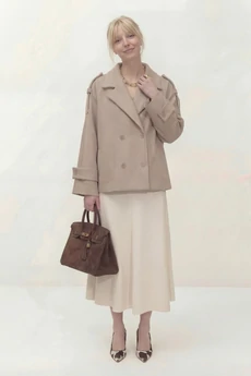 Пальто 1838В бежевый Lokka
