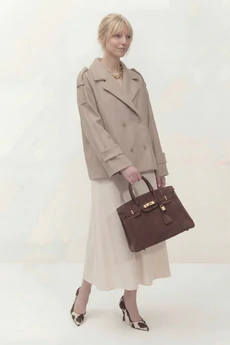 Пальто 1838В бежевый Lokka