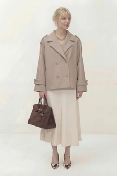 Пальто 1838В бежевый Lokka
