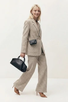 Костюм брючный 1840 бежевый + меланж Lokka
