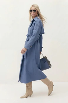 Тренч 1843 темно-голубой Lokka