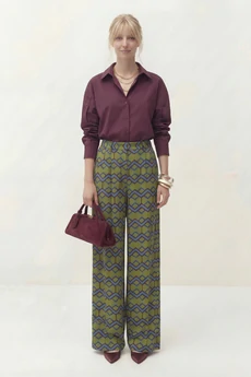 Блузка 1862 бордовый Lokka