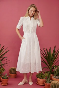 Платье 1877 белый Lokka