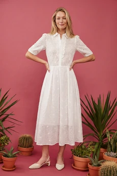 Платье 1877 белый Lokka