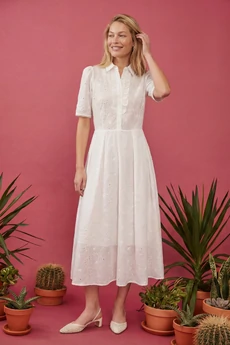 Платье 1877 белый Lokka