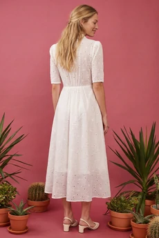 Платье 1877 белый Lokka