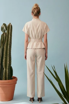 Костюм брючный 1891 бежевый Lokka